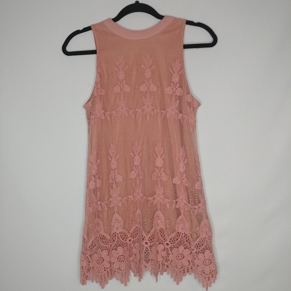 Want & Need Embroidered Sleeveless Lace Tank - Picture 4 of 14